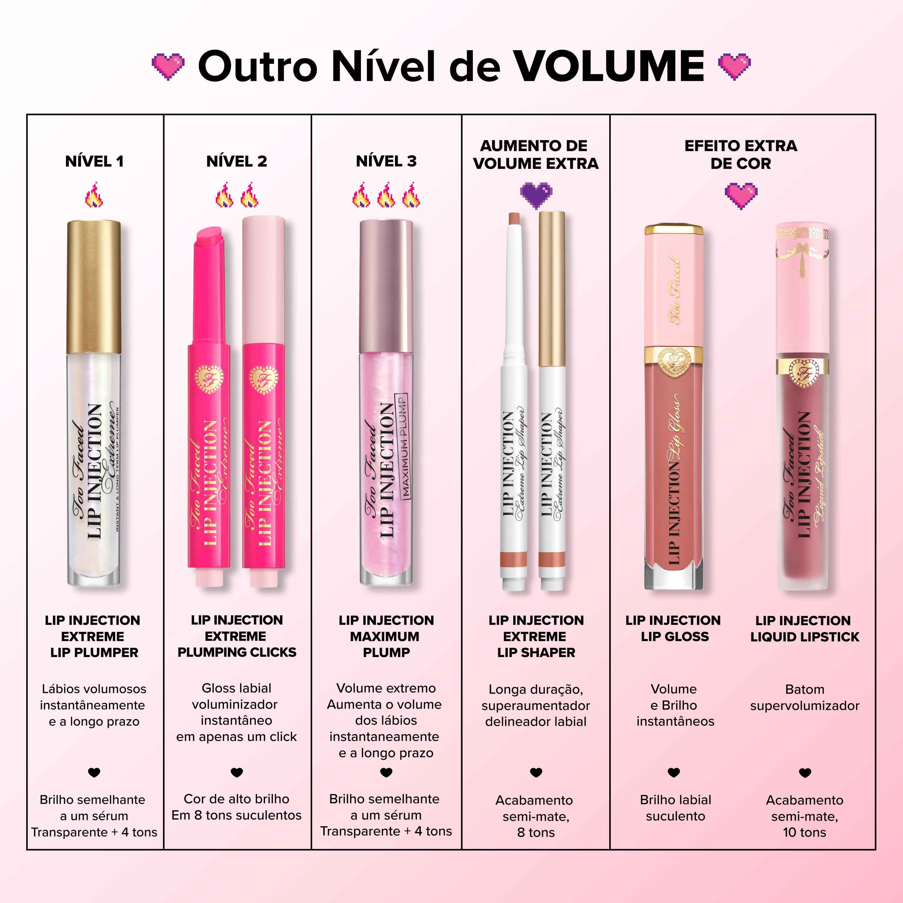 Lápis Labial Too Faced Lip Injection Extreme Lipshaper | Sephora